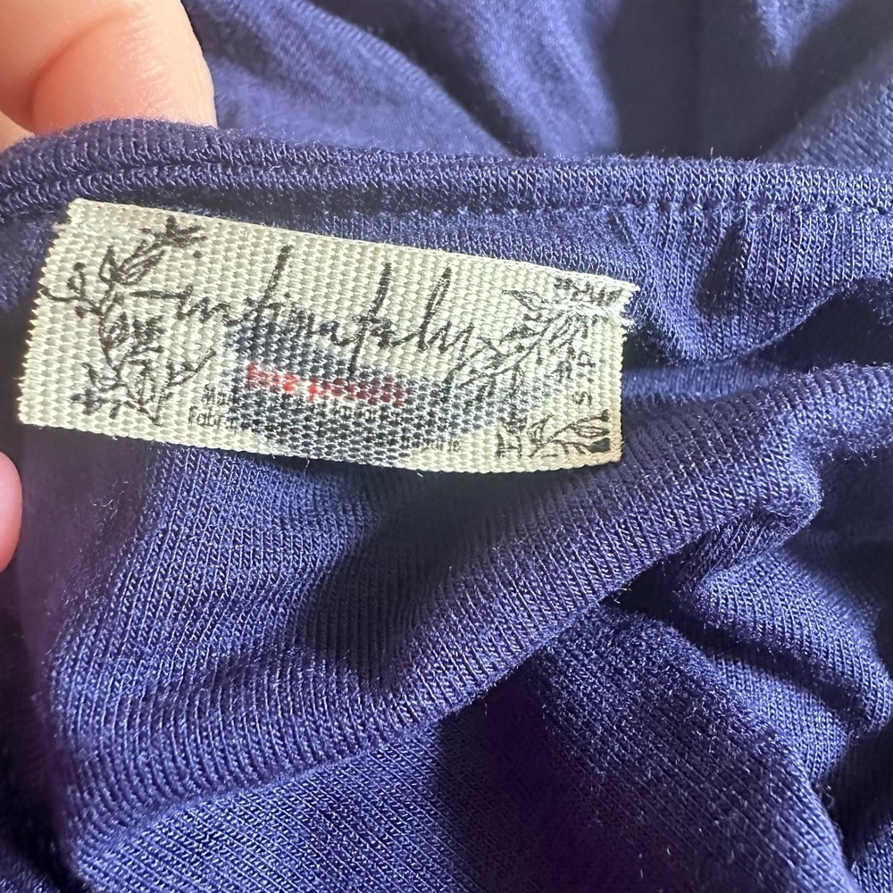 Free People Intimately essential bandeau bra top nwot Navy - Picture 5 of 6